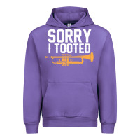 Tulip sorry i tooted funny trumpet player pun gift sarcastic humor quote Urban Hoodie - linhVisuals