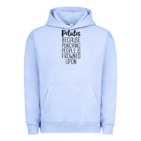 Pigment Grape Ice pilates because punching people is frowned upon t shirt Urban Hoodie - linhVisuals