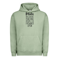 Pigment Oil Green pilates because punching people is frowned upon t shirt Urban Hoodie - linhVisuals