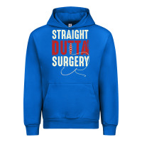 Cobalt straight outta surgery funny get well soon gifts post surgery supporti Urban Hoodie - linhVisuals
