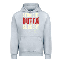 Heather Grey straight outta surgery funny get well soon gifts post surgery supporti Urban Hoodie - linhVisuals