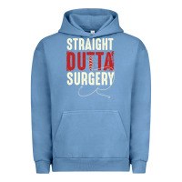 Pigment Pebble Blue straight outta surgery funny get well soon gifts post surgery supporti Urban Hoodie - linhVisuals