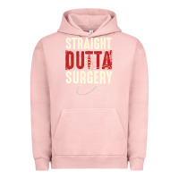 Pigment Salmon straight outta surgery funny get well soon gifts post surgery supporti Urban Hoodie - linhVisuals