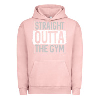 Pigment Salmon straight outta the gym Urban Hoodie - linhVisuals