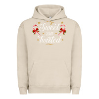 Pigment French Oak sweet but twisted candy cane christmas humor funny and cute gifts for Urban Hoodie - linhVisuals