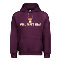 Mauve Wine that's neat whiskey funny saying Urban Hoodie - linhVisuals