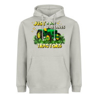 Just A Boy Who Loves Tractors Heavyweight Hoodie | Teevron