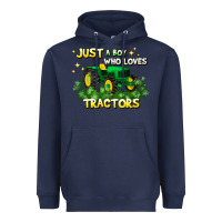 Navy just a boy who loves tractors Heavyweight Hoodie - JahusDesignShop