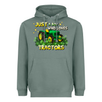 Sage just a boy who loves tractors Heavyweight Hoodie - JahusDesignShop
