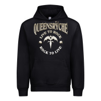 Black ‘Qüëënsrÿche Live To ock Urban Hoodie - linhVisuals