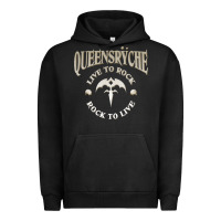 Pigment Black ‘Qüëënsrÿche Live To ock Urban Hoodie - linhVisuals