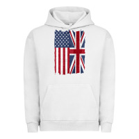 Pigment Lunar Rock united states with united kingdom flag mix us and uk union jack Urban Hoodie - linhVisuals