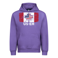 Tulip us eh american canadian flag canada day leaf with usa flag inside Urban Hoodie - linhVisuals