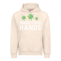 Sandshell wash your hands green germs graphic Urban Hoodie - linhVisuals
