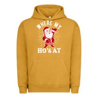 Pigment Peanut Butter where my ho's at funny santa christmas pun naughty xmas humor gift Urban Hoodie - linhVisuals