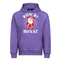 Tulip where my ho's at funny santa christmas pun naughty xmas humor gift Urban Hoodie - linhVisuals