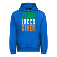 Cobalt zero lucks given funny st patricks day joke quote lucky shamrock irela Urban Hoodie - linhVisuals