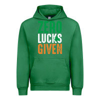 Emerald zero lucks given funny st patricks day joke quote lucky shamrock irela Urban Hoodie - linhVisuals