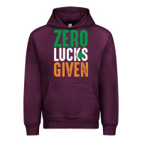 Mauve Wine zero lucks given funny st patricks day joke quote lucky shamrock irela Urban Hoodie - linhVisuals