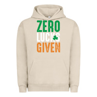 Pigment French Oak zero lucks given funny st patricks day joke quote lucky shamrock irela Urban Hoodie - linhVisuals