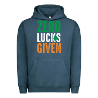 Pigment Midnight Navy zero lucks given funny st patricks day joke quote lucky shamrock irela Urban Hoodie - linhVisuals
