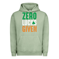 Pigment Oil Green zero lucks given funny st patricks day joke quote lucky shamrock irela Urban Hoodie - linhVisuals