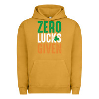 Pigment Peanut Butter zero lucks given funny st patricks day joke quote lucky shamrock irela Urban Hoodie - linhVisuals