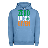 Pigment Pebble Blue zero lucks given funny st patricks day joke quote lucky shamrock irela Urban Hoodie - linhVisuals