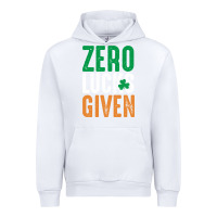 White zero lucks given funny st patricks day joke quote lucky shamrock irela Urban Hoodie - linhVisuals