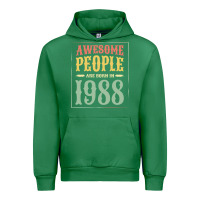 Emerald vintage 1988 awesome people are born in 1988 31st birthday gift for me Urban Hoodie - linhVisuals