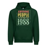 Forest Green vintage 1988 awesome people are born in 1988 31st birthday gift for me Urban Hoodie - linhVisuals