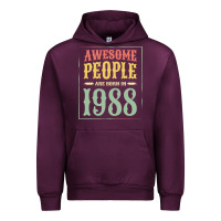 Mauve Wine vintage 1988 awesome people are born in 1988 31st birthday gift for me Urban Hoodie - linhVisuals