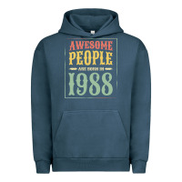Pigment Midnight Navy vintage 1988 awesome people are born in 1988 31st birthday gift for me Urban Hoodie - linhVisuals