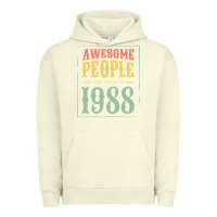 Pigment Pistachio vintage 1988 awesome people are born in 1988 31st birthday gift for me Urban Hoodie - linhVisuals