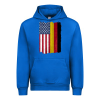Cobalt united states with germany flag mix us and german country flags Urban Hoodie - linhVisuals