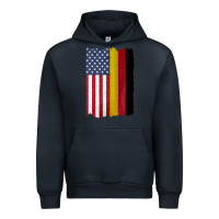 Navy united states with germany flag mix us and german country flags Urban Hoodie - linhVisuals