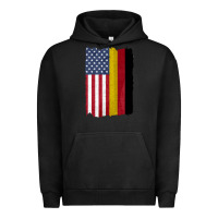 Pigment Black united states with germany flag mix us and german country flags Urban Hoodie - linhVisuals