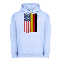 Pigment Grape Ice united states with germany flag mix us and german country flags Urban Hoodie - linhVisuals