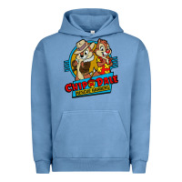 Pigment Pebble Blue chip and dale anime character Urban Hoodie - linhVisuals