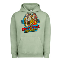 Pigment Oil Green chip and dale anime character Urban Hoodie - linhVisuals