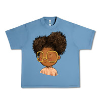 Pebble Blue black girl Urban Heavy Tee - FaDigitalArtStudio