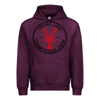 Mauve Wine texas crawfish boil crew Urban Hoodie - linhVisuals