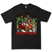 Black holy cow its christmas Premium Tee - CowGirlArtShop