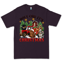 Plum holy cow its christmas Premium Tee - CowGirlArtShop
