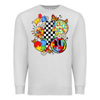 Dove Grey retro autism awareness Premium Sweatshirt - JahusDesignShop