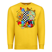 Lemon retro autism awareness Premium Sweatshirt - JahusDesignShop