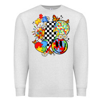 Oatmeal Heather retro autism awareness Premium Sweatshirt - JahusDesignShop