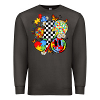 Smoke retro autism awareness Premium Sweatshirt - JahusDesignShop