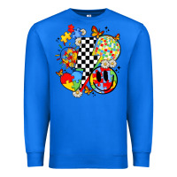 True Royal retro autism awareness Premium Sweatshirt - JahusDesignShop