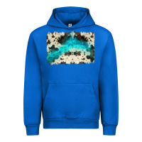 Cobalt turquoise, cowhide backgraund Urban Hoodie - JahusDesignShop
